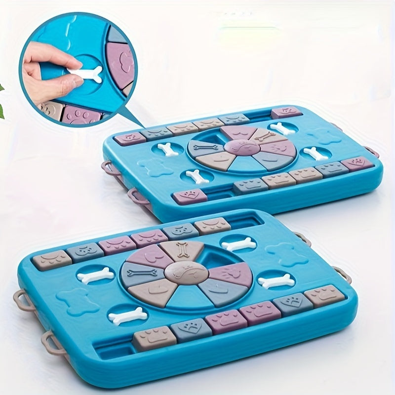 1pc Interactive Dog Slow Feeder Toy, Puzzle Dog Food Treat Dispenser Toy Pet Placemat For IQ Training & Mental Enrichment