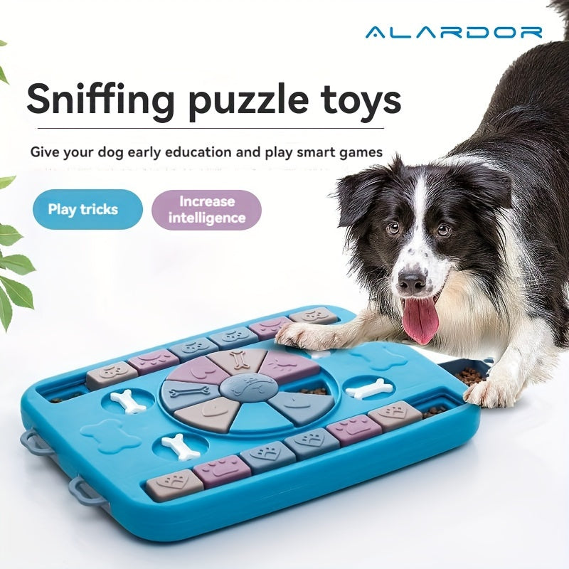 1pc Interactive Dog Slow Feeder Toy, Puzzle Dog Food Treat Dispenser Toy Pet Placemat For IQ Training & Mental Enrichment