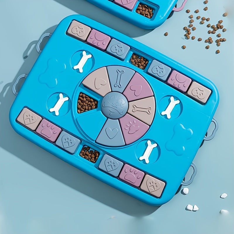 1pc Interactive Dog Slow Feeder Toy, Puzzle Dog Food Treat Dispenser Toy Pet Placemat For IQ Training & Mental Enrichment