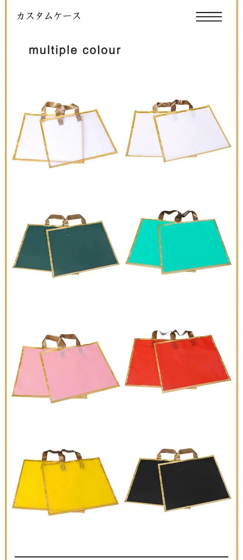 100pcs Custom Logo Phnom Penh Matte Thickened Shopping Bags With Handle Plastic Gift Bag Print One Color Logo On Double-sided