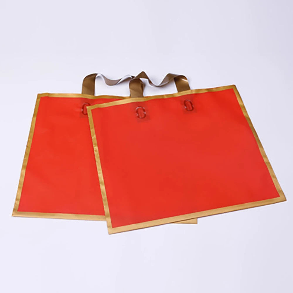 100pcs Custom Logo Phnom Penh Matte Thickened Shopping Bags With Handle Plastic Gift Bag Print One Color Logo On Double-sided