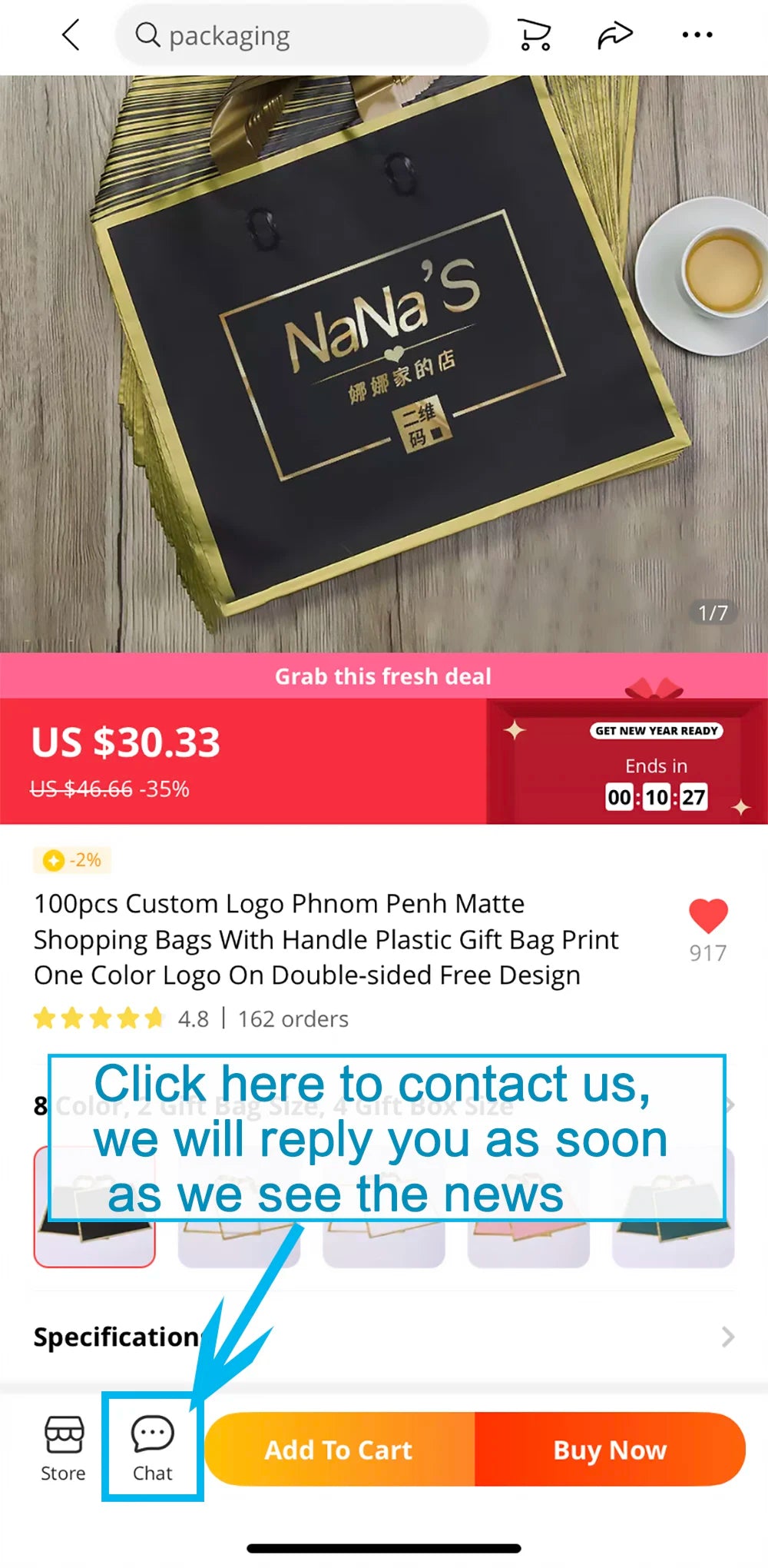 100pcs Custom Logo Phnom Penh Matte Thickened Shopping Bags With Handle Plastic Gift Bag Print One Color Logo On Double-sided