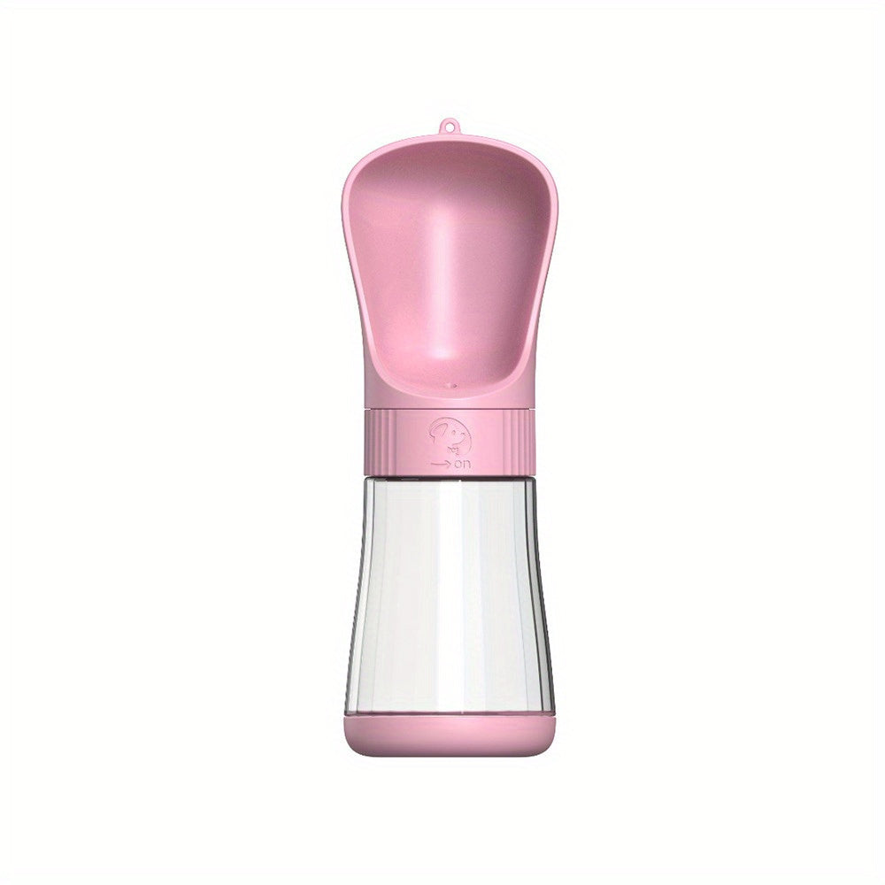 Leak Proof 2 In 1 Portable Dog Water Bottle - 1pc Plastic Dog Food And Water Container