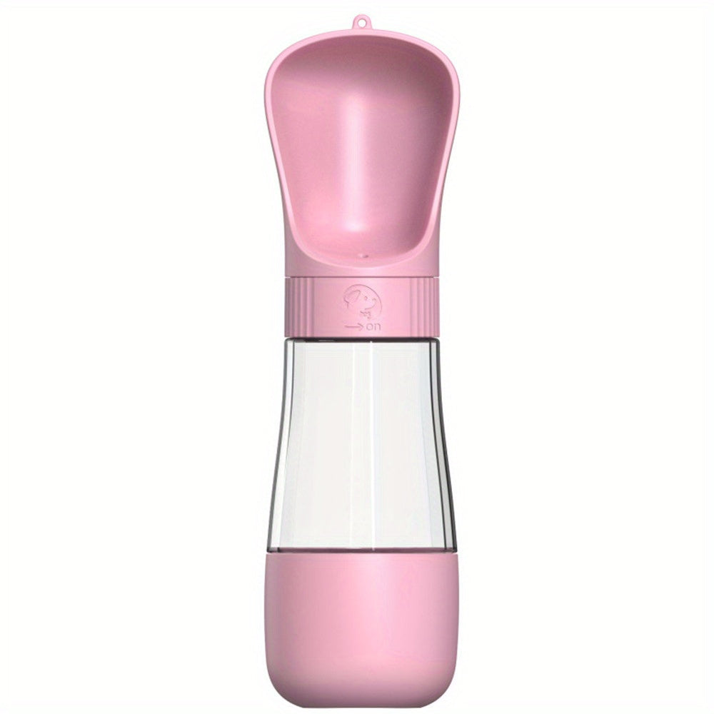 Leak Proof 2 In 1 Portable Dog Water Bottle - 1pc Plastic Dog Food And Water Container