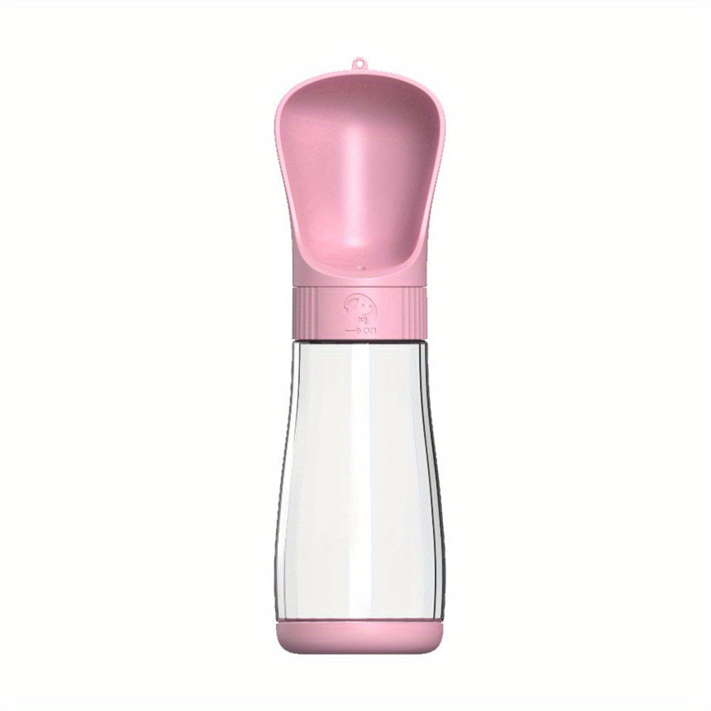 Leak Proof 2 In 1 Portable Dog Water Bottle - 1pc Plastic Dog Food And Water Container