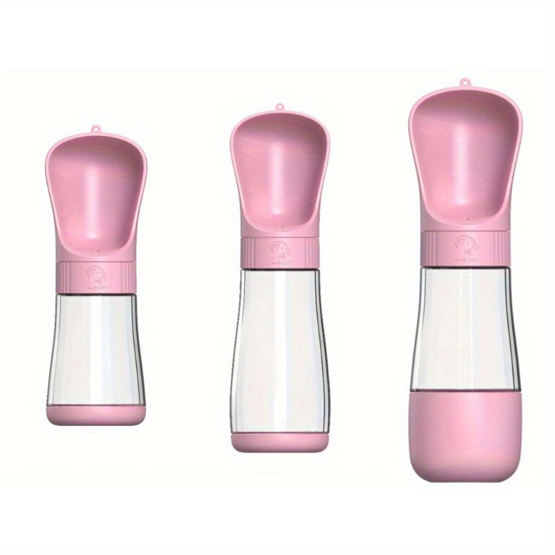 Leak Proof 2 In 1 Portable Dog Water Bottle - 1pc Plastic Dog Food And Water Container