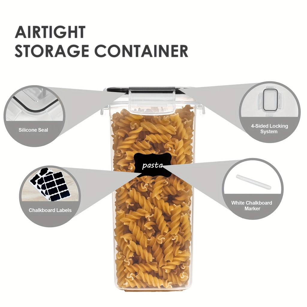 24pcs Pet Food Storage Containers Set With Lids, BPA Free Airtight Plastic Dog Food Storage Buckets With Labels And Marker For Pet Dry Food Snack Storage
