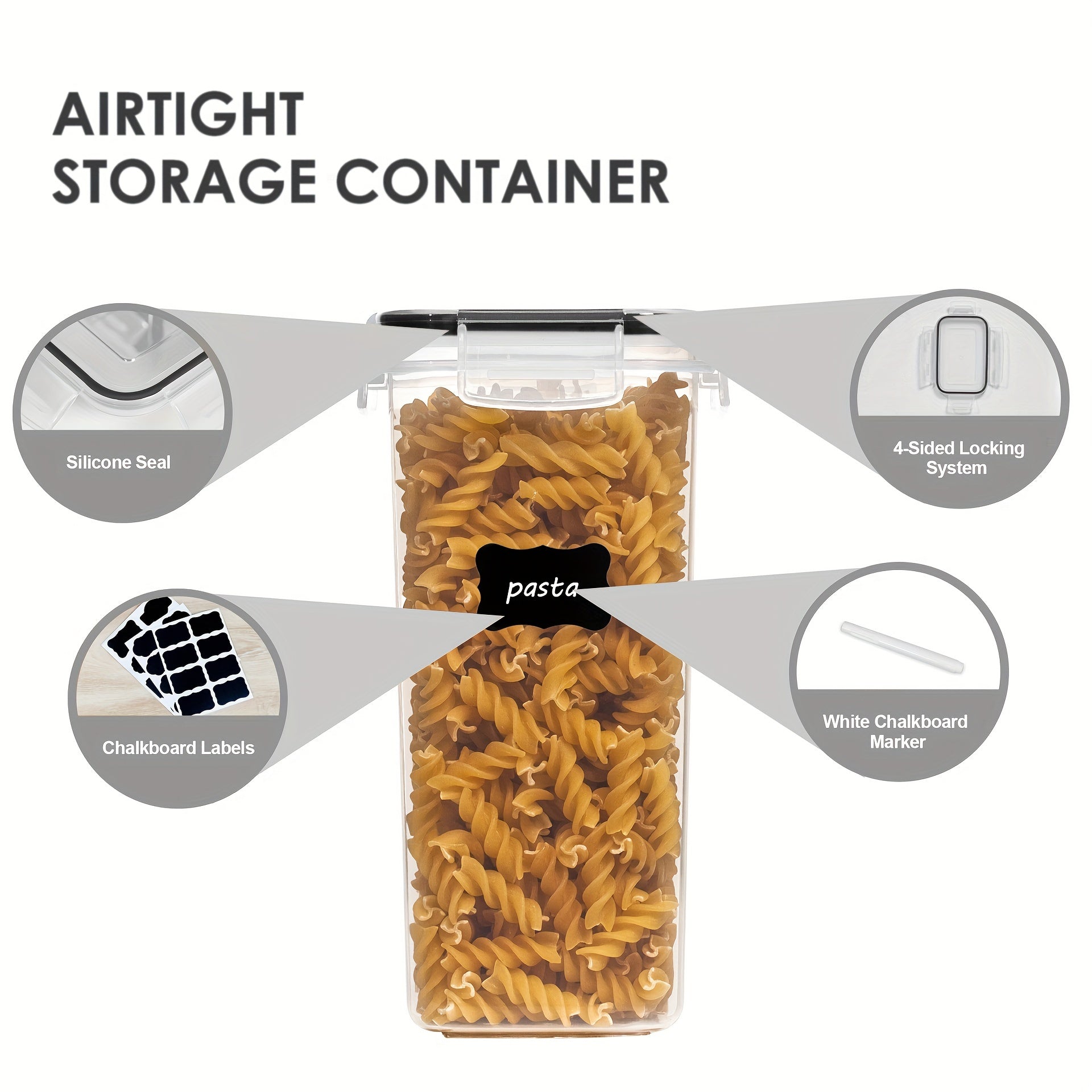 24pcs Pet Food Storage Containers Set With Lids, BPA Free Airtight Plastic Dog Food Storage Buckets With Labels And Marker For Pet Dry Food Snack Storage