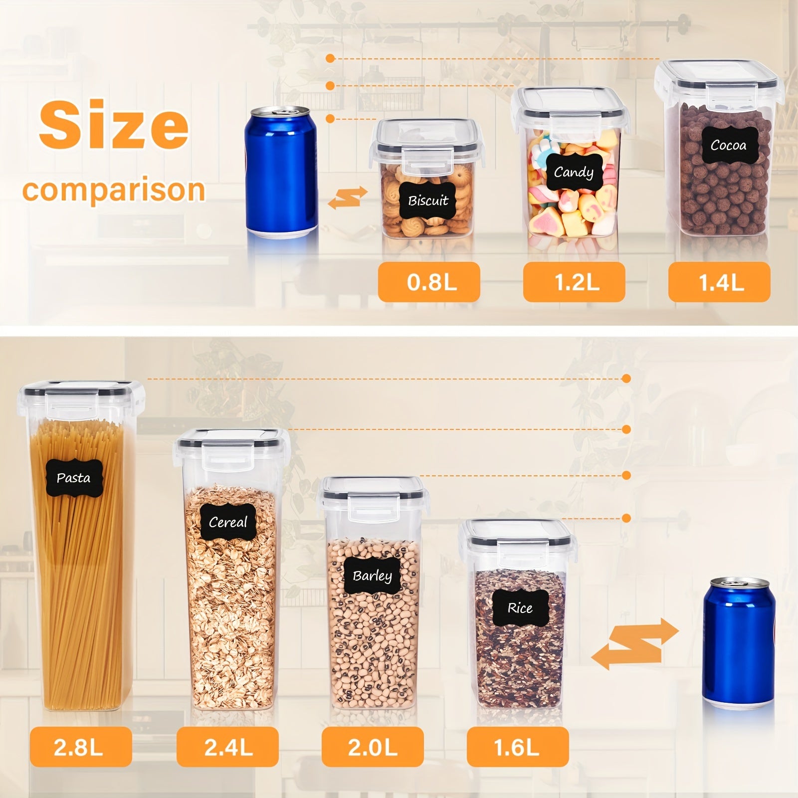 24pcs Pet Food Storage Containers Set With Lids, BPA Free Airtight Plastic Dog Food Storage Buckets With Labels And Marker For Pet Dry Food Snack Storage
