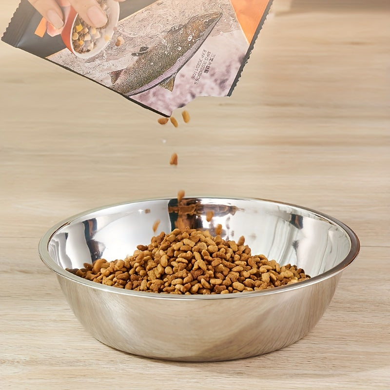 Stainless Steel Durable 1pc Dog Feeder Bowl - Dog Food And Water Bowl