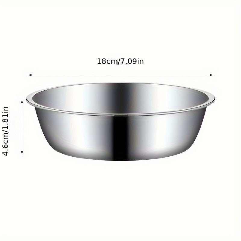 Stainless Steel Durable 1pc Dog Feeder Bowl - Dog Food And Water Bowl