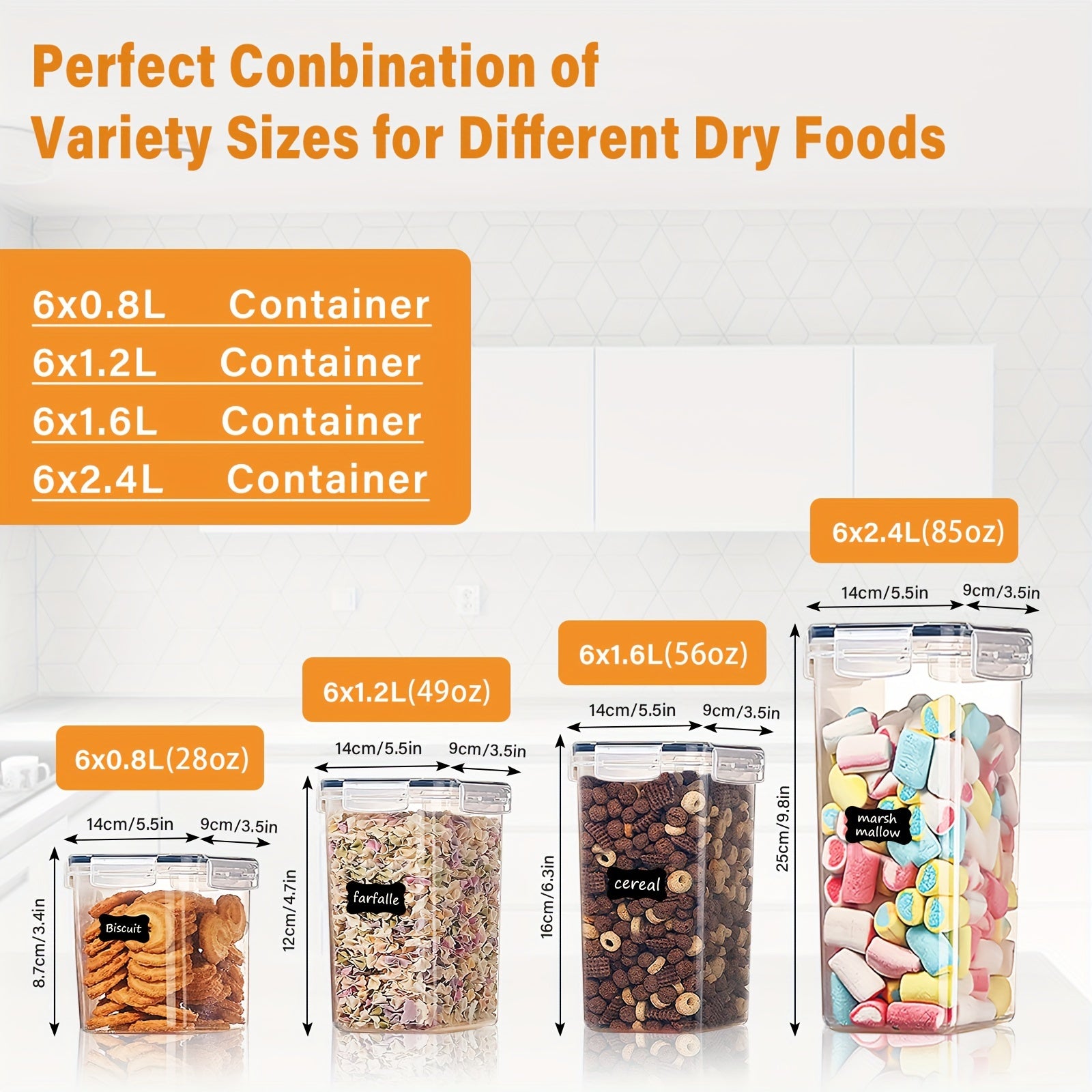 24pcs Pet Food Storage Containers Set With Lids, BPA Free Airtight Plastic Dog Food Storage Buckets With Labels And Marker For Pet Dry Food Snack Storage