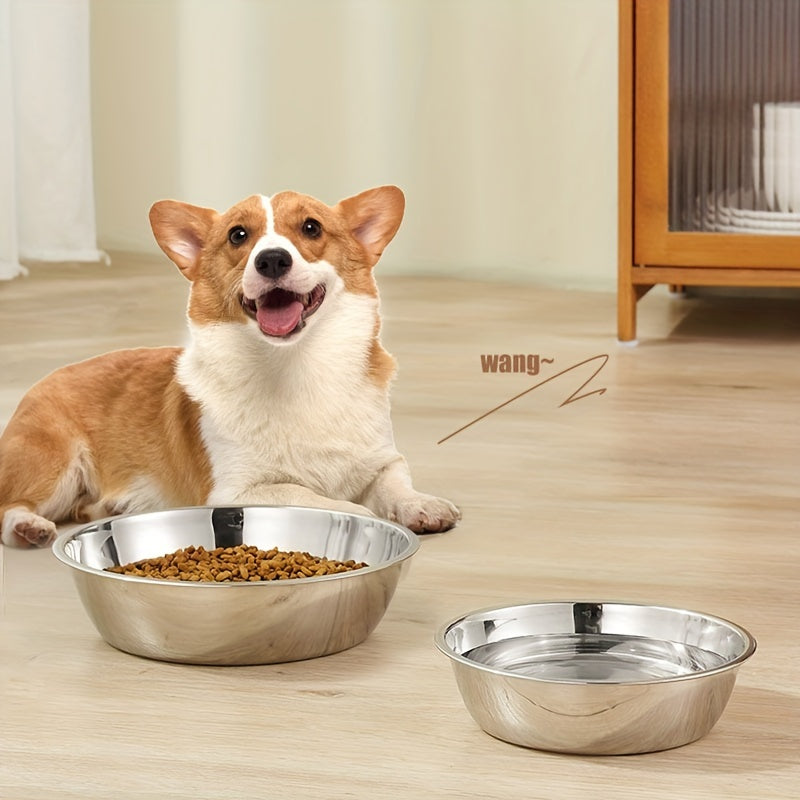 Stainless Steel Durable 1pc Dog Feeder Bowl - Dog Food And Water Bowl