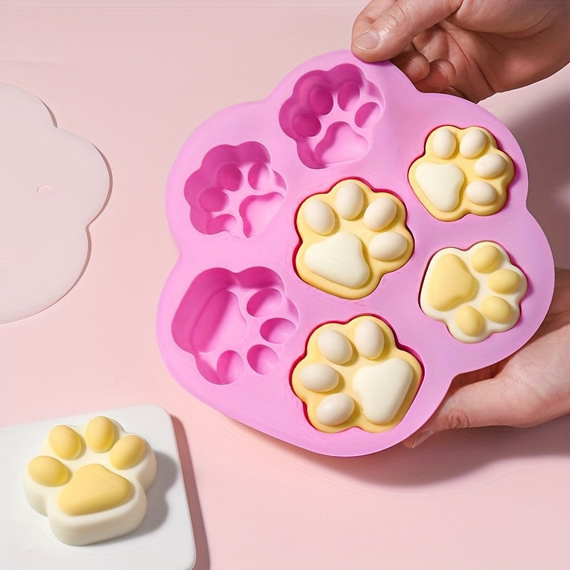 Silicone Mold, Cat Paw, Dog Paw, Bone, Dog Tag, Food Grade Silicone Mold Chocolate, Candy, Jelly, Ice Cubes, Dog Food, Cupcake Baking Mold, Muffin Plate, Kitchen Accessories, Oven Accessories.