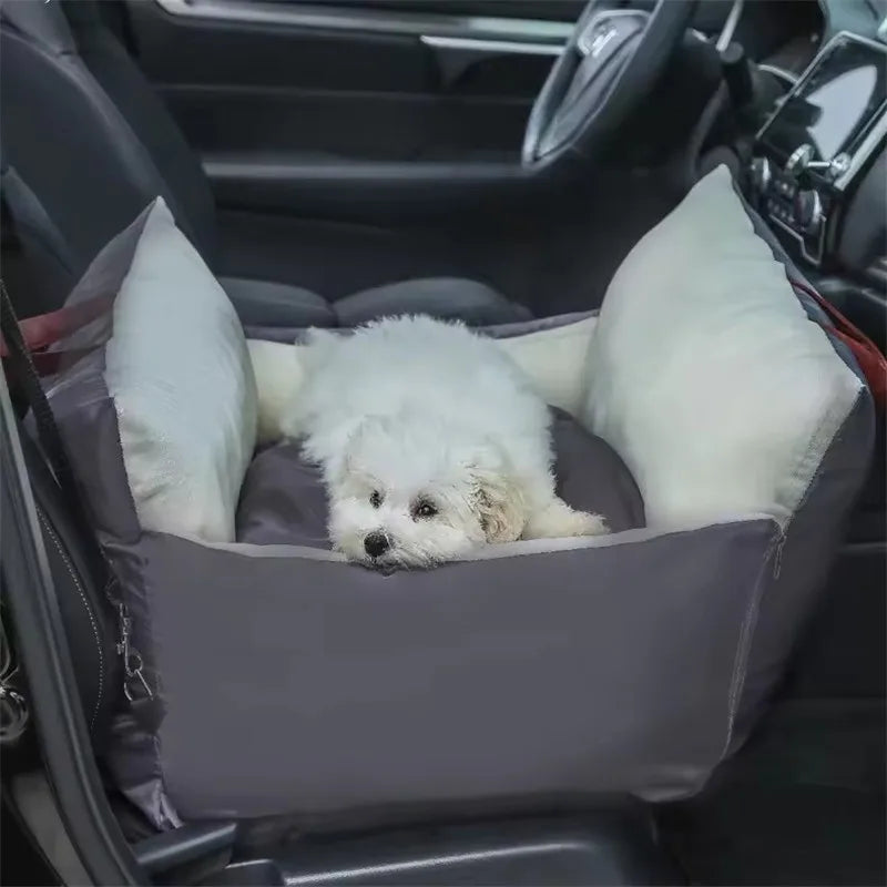 Dog Car Seat for Small Medium Dogs Fully Detachable and Washable Pet Dog Car seats Soft Dog Booster Sofa Travel Carrier Bed