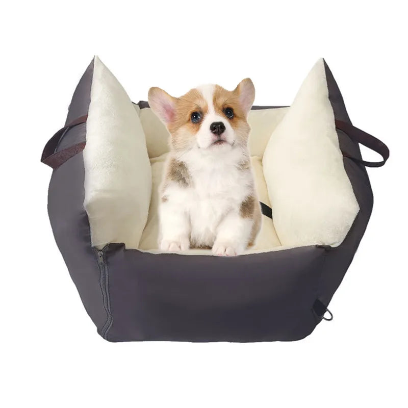 Dog Car Seat for Small Medium Dogs Fully Detachable and Washable Pet Dog Car seats Soft Dog Booster Sofa Travel Carrier Bed