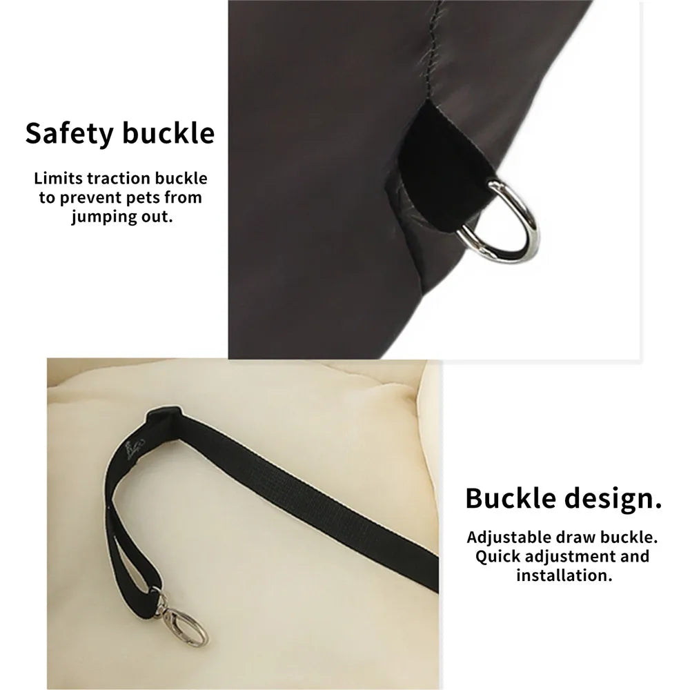 Dog Car Seat for Small Medium Dogs Fully Detachable and Washable Pet Dog Car seats Soft Dog Booster Sofa Travel Carrier Bed