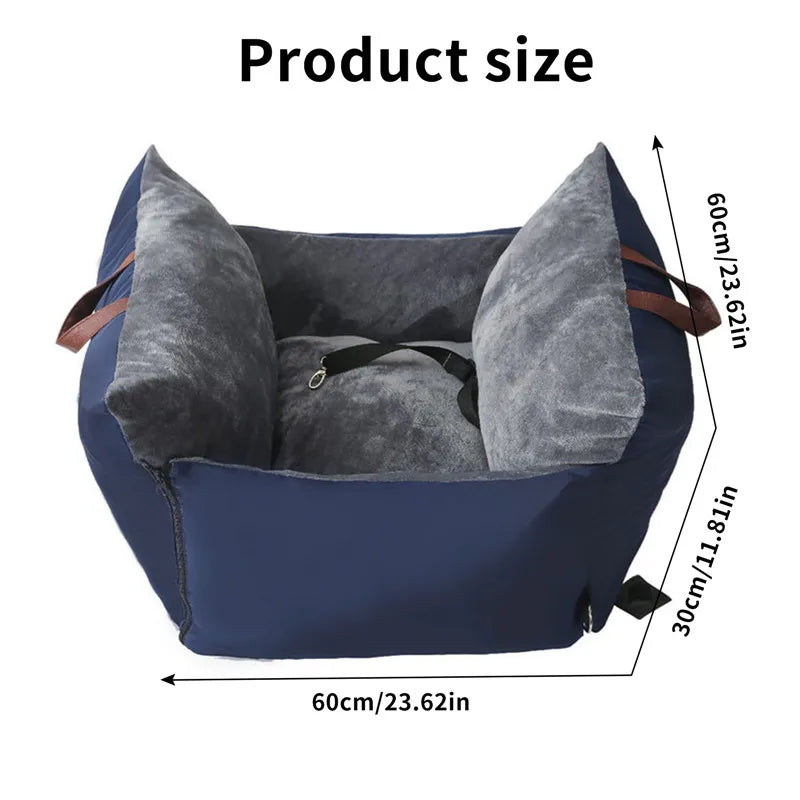Dog Car Seat for Small Medium Dogs Fully Detachable and Washable Pet Dog Car seats Soft Dog Booster Sofa Travel Carrier Bed