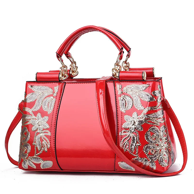 Fashion Embroidery Women Bag Leather Purses and Handbags Luxury Famous Brand Shoulder Bags Female Messenger Bags Bolsa Feminina