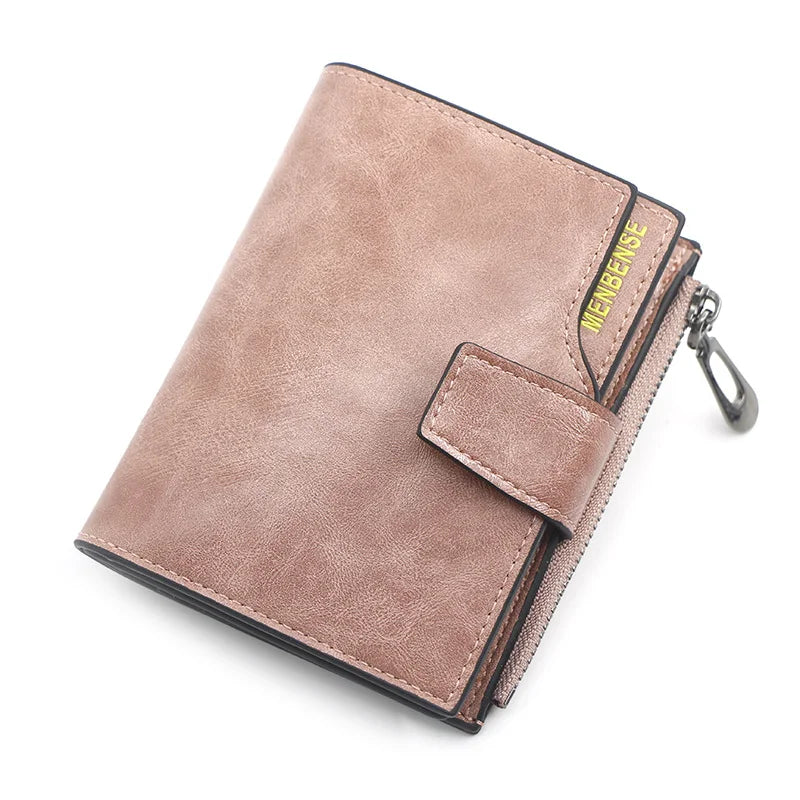 Women's wallet made of leather Wallets Three fold VINTAGE Womens purses mobile phone Purse Female Coin Purse Carteira Feminina