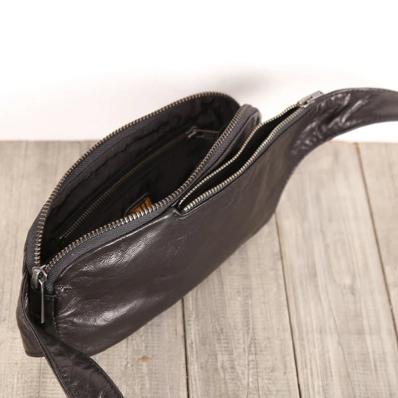 Chest Bags Genuine Leather Sheepskin Luxury Handmade Multifunctional Mini Waist Pack Cigarette Handbag Unisex Cell Phone Bag