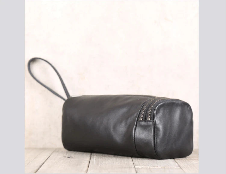 Clutch Bag Men Genuine Leather Luxury Male Casual Storage Purses Handmade Mini Hand Bag Organizer Wallets