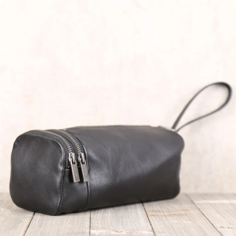 Clutch Bag Men Genuine Leather Luxury Male Casual Storage Purses Handmade Mini Hand Bag Organizer Wallets