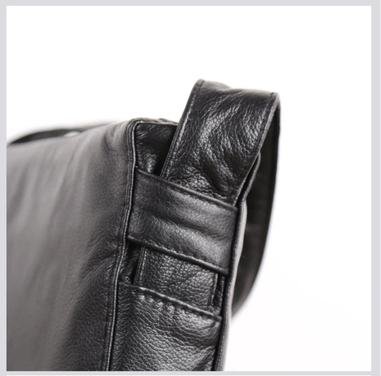 Satchel Men Genuine Leather Luxury Business Shoulder Bag Handmade Crossbody Pack Cowhide Casual Male Messenger Bag