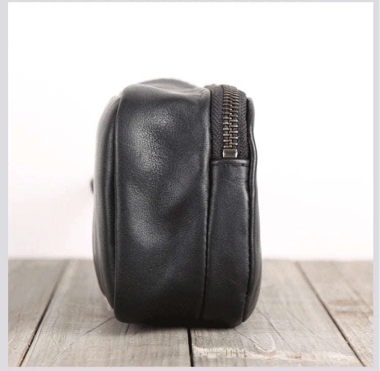 Clutch Bag Male Genuine Leather Luxury Handmade Men Mini Hand Bags Casual Storage Wallet Cell Phone Pouch Cowhide Zipper Purses