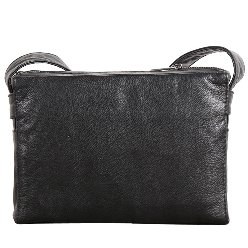 Satchel Men Genuine Leather Luxury Business Shoulder Bag Handmade Crossbody Pack Cowhide Casual Male Messenger Bag