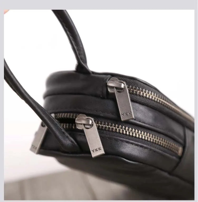 Clutch Bag Male Genuine Leather Luxury Handmade Men Mini Hand Bags Casual Storage Wallet Cell Phone Pouch Cowhide Zipper Purses