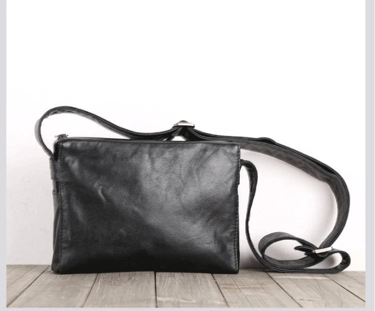 Satchel Men Genuine Leather Luxury Business Shoulder Bag Handmade Crossbody Pack Cowhide Casual Male Messenger Bag