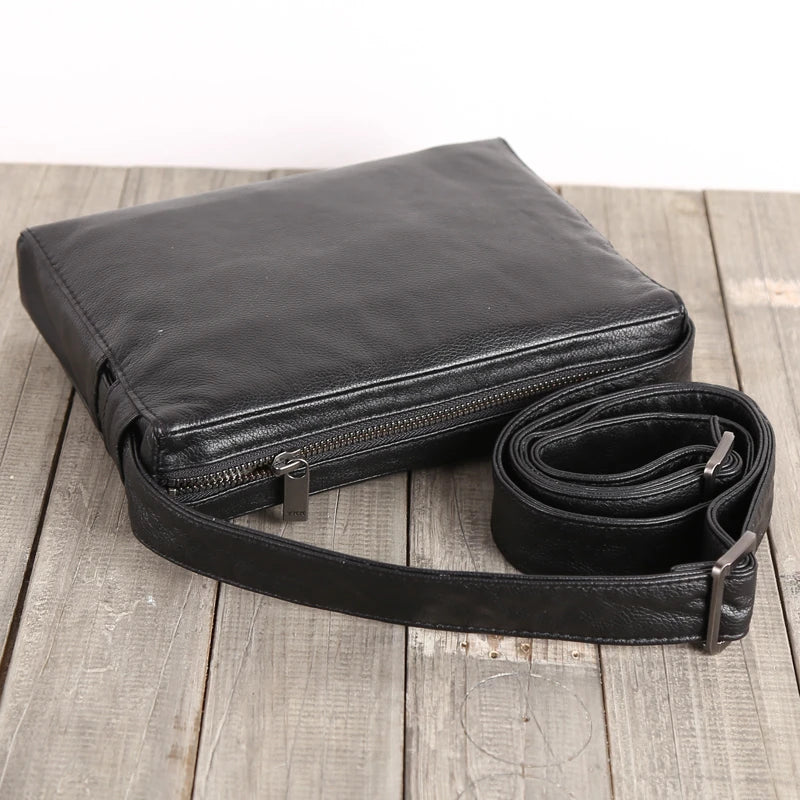 Satchel Men Genuine Leather Luxury Business Shoulder Bag Handmade Crossbody Pack Cowhide Casual Male Messenger Bag