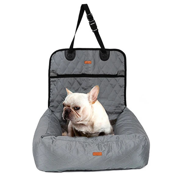 Dog Car Seat Bed Travel Dog Car Seats for Small Medium Dogs Front/Back Seat Indoor/Car Use Pet Car Carrier Bed Cover Removable