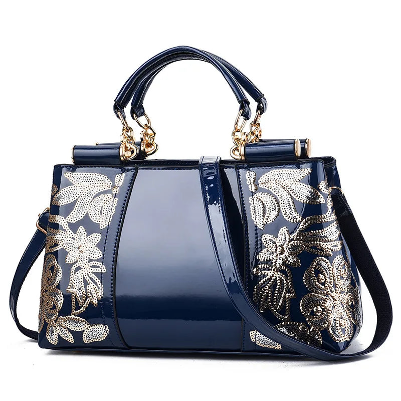 Fashion Embroidery Women Bag Leather Purses and Handbags Luxury Famous Brand Shoulder Bags Female Messenger Bags Bolsa Feminina