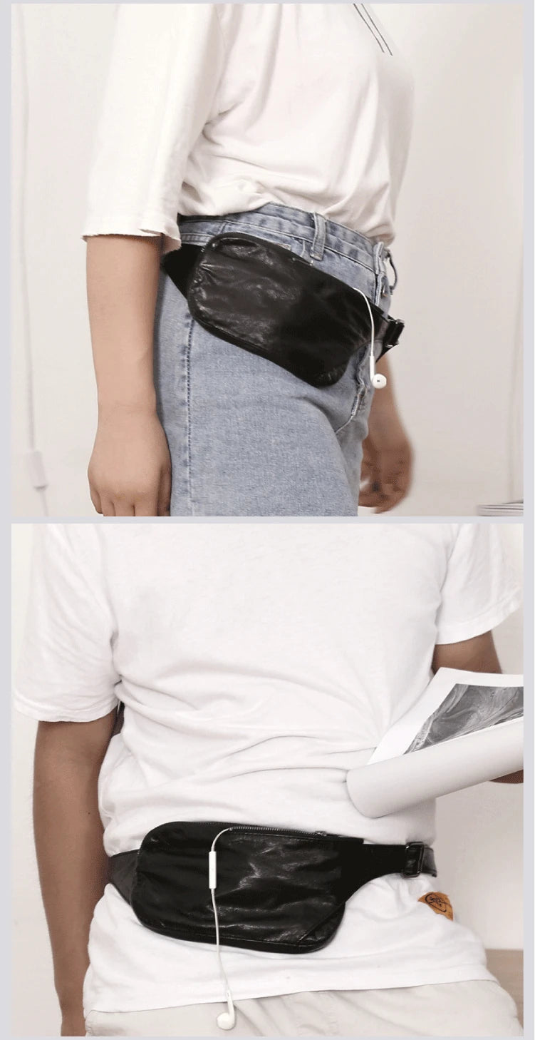 Chest Bags Genuine Leather Sheepskin Luxury Handmade Multifunctional Mini Waist Pack Cigarette Handbag Unisex Cell Phone Bag