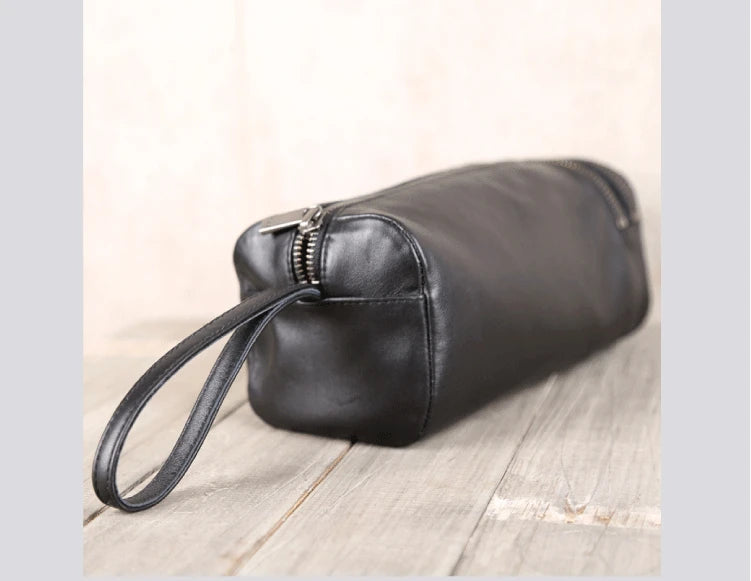 Clutch Bag Men Genuine Leather Luxury Male Casual Storage Purses Handmade Mini Hand Bag Organizer Wallets