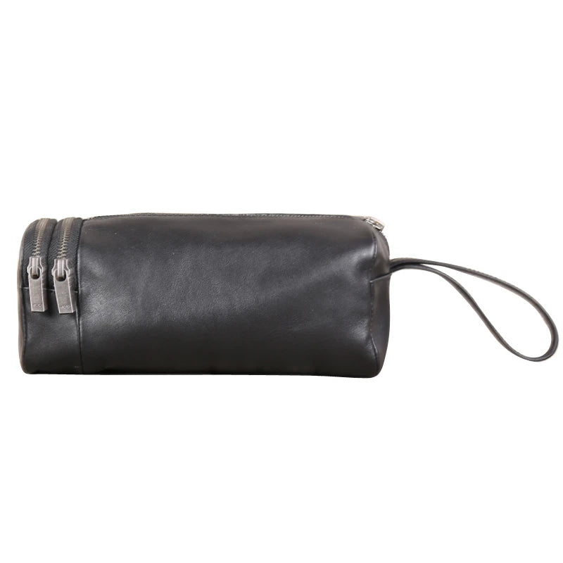 Clutch Bag Men Genuine Leather Luxury Male Casual Storage Purses Handmade Mini Hand Bag Organizer Wallets