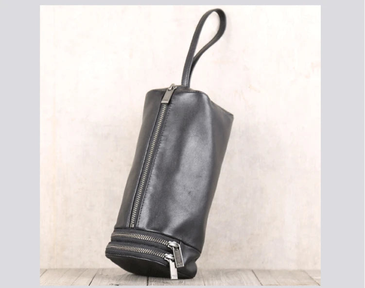Clutch Bag Men Genuine Leather Luxury Male Casual Storage Purses Handmade Mini Hand Bag Organizer Wallets
