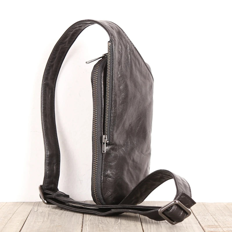Chest Bags Genuine Leather Sheepskin Luxury Handmade Multifunctional Mini Waist Pack Cigarette Handbag Unisex Cell Phone Bag