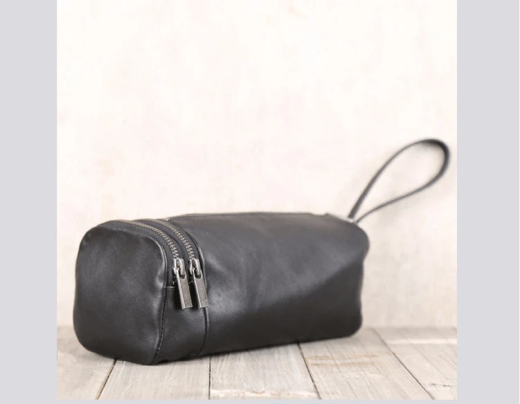Clutch Bag Men Genuine Leather Luxury Male Casual Storage Purses Handmade Mini Hand Bag Organizer Wallets
