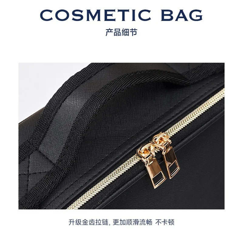LED Cosmetic Case with Lights and Mirror Cosmetic Bag Large Capacity Premium Feeling Cosmetic Bag Luxury makeup bag