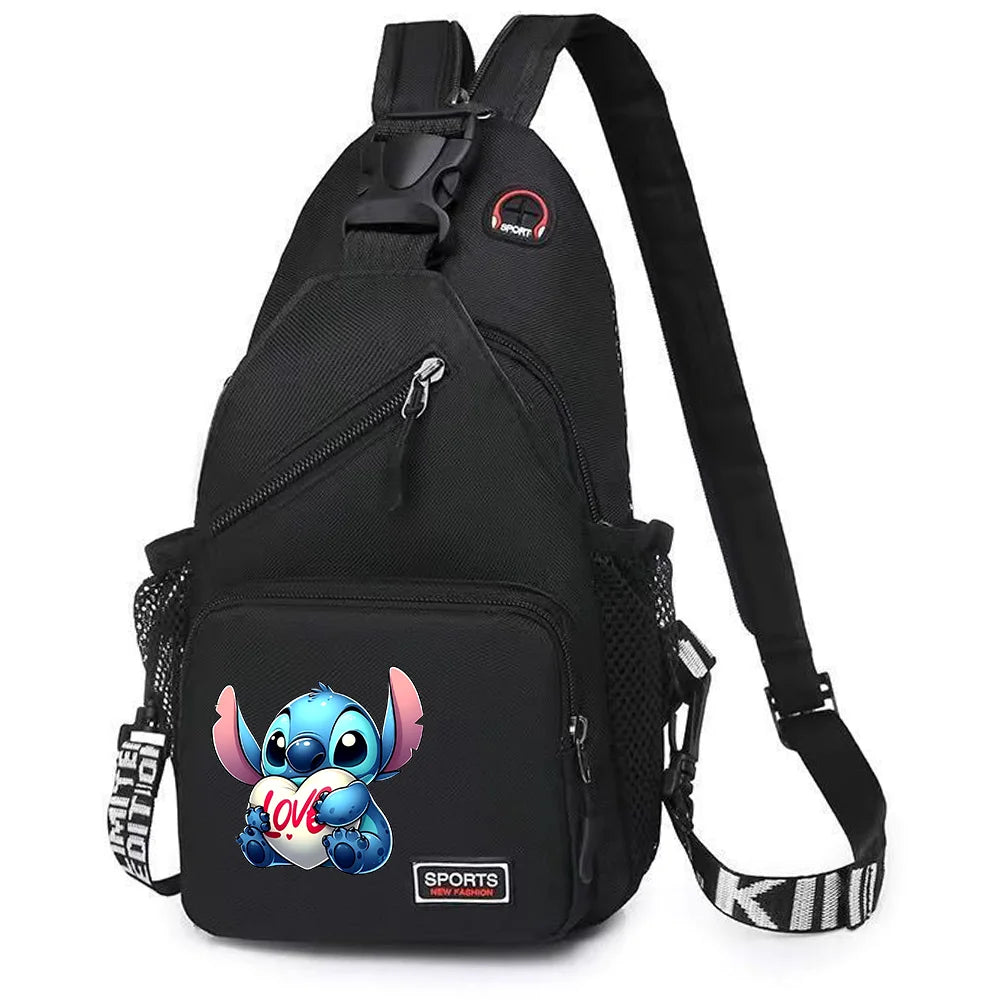 Lilo Stitch Chest Bag Sling Messenger Bags Crossbody Backpack Travel Sports Bagpack Men Shoulder Bag Women Gift Rucksacks