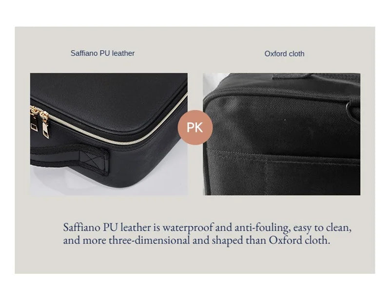 LED Cosmetic Case with Lights and Mirror Cosmetic Bag Large Capacity Premium Feeling Cosmetic Bag Luxury makeup bag