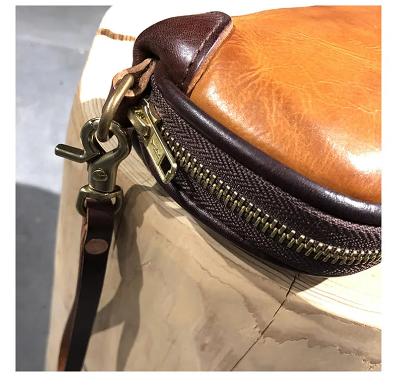 Vintage Handmade Luxury Genuine Leather Men Clutch Bag Casual Designer High Quality Real Cowhide Phone Card Holder Wallet