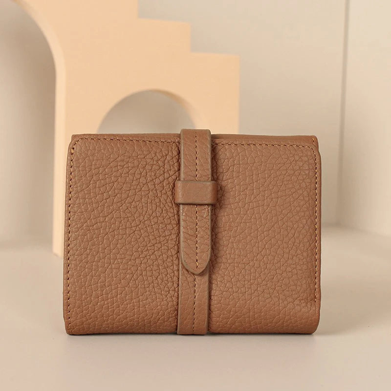 Women's	Wallets Luxury	Designer Genuine Leather Purses for Women Card Holder Wallet with Zipper Coin Pocket Short Billfold