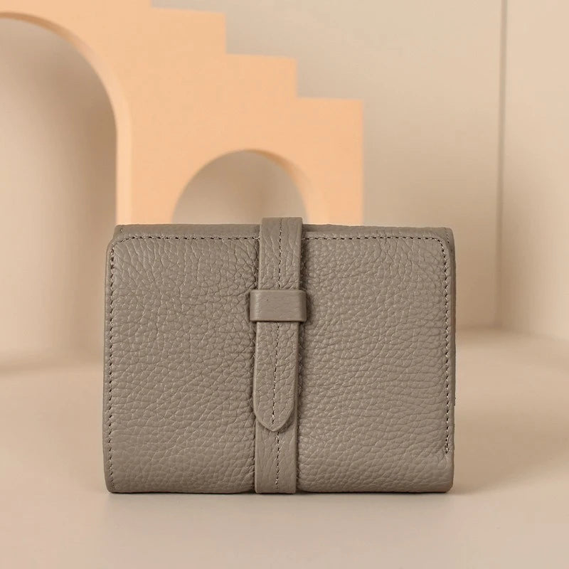 Women's	Wallets Luxury	Designer Genuine Leather Purses for Women Card Holder Wallet with Zipper Coin Pocket Short Billfold
