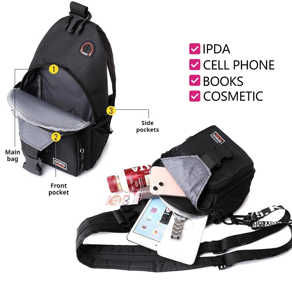 Lilo Stitch Chest Bag Sling Messenger Bags Crossbody Backpack Travel Sports Bagpack Men Shoulder Bag Women Gift Rucksacks