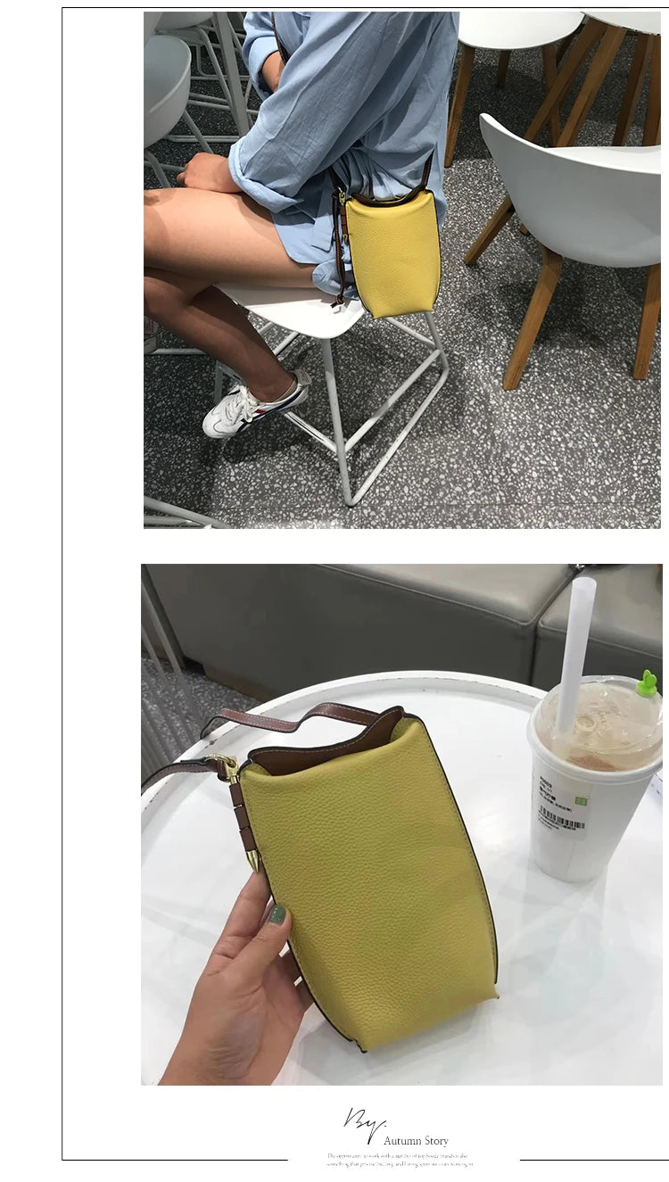 Genuine Leather  Purses and Handbags Luxury Designer  Crossbody Bags for Women Mobile Phone