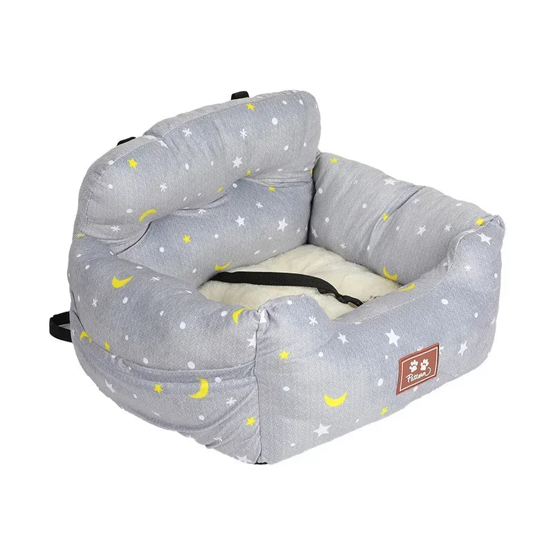 Blue Starry Sky Travel Dog Car Seats for Small Medium Dogs Pet Car Carrier Bed Cover Comfortable and Warm Pet Products